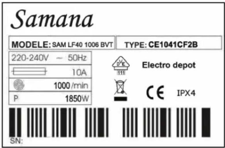 SAMANA SAM LF40 1006 BVT - Tambour - 21