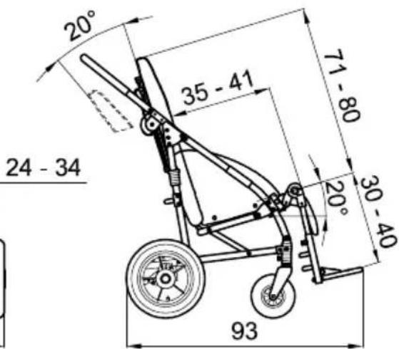 Life & Mobility Novus - Dimensions en cm Poids en kg - 6