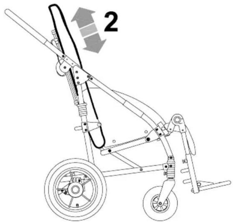 Life & Mobility Novus - ADJUSTMENT of the BACKREST HEIGHT - 2