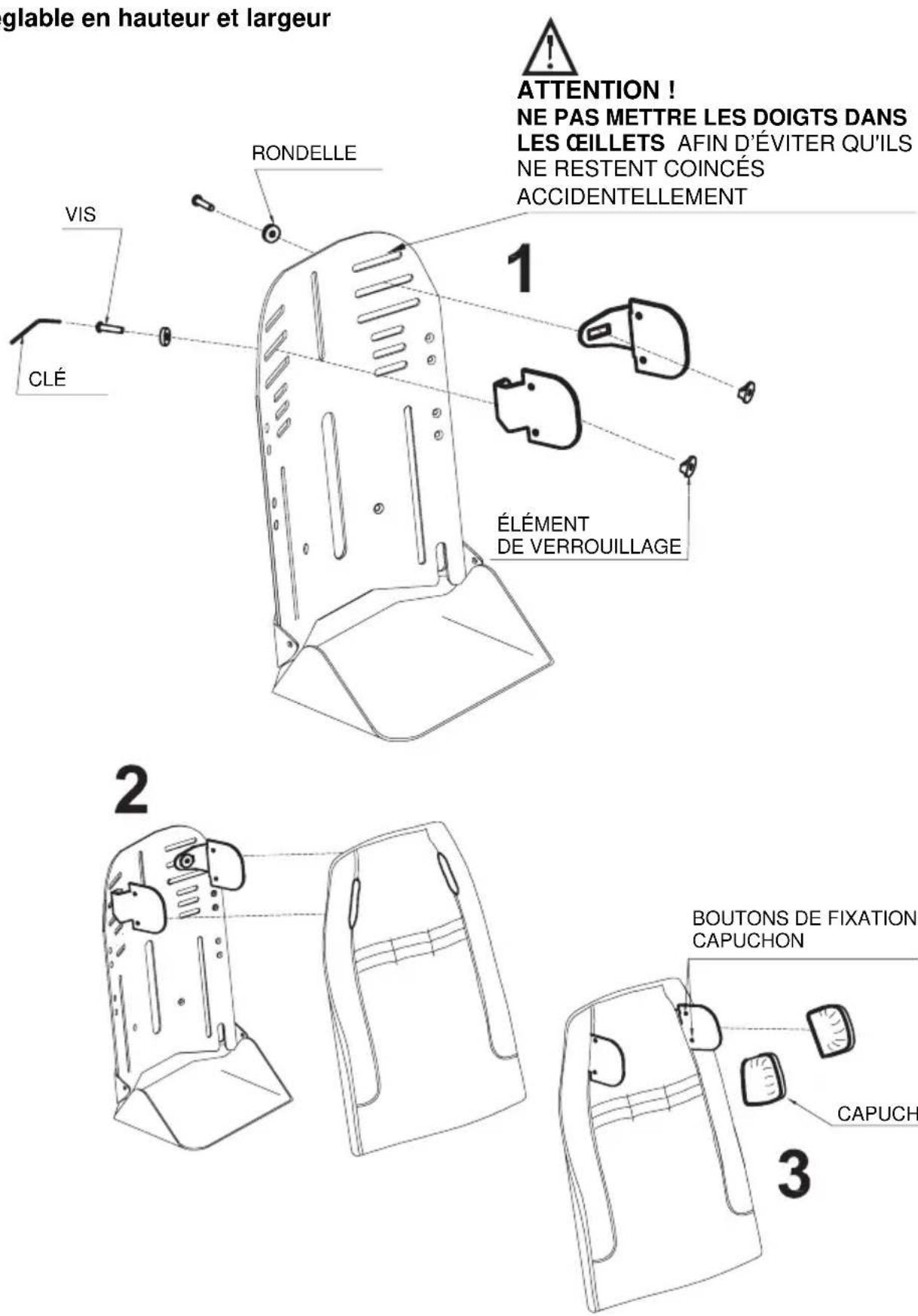 Life & Mobility Novus - APPUIE-TÉTE avec PROTECTIONS OCCIPITO-PARIÉTALES 852 - 1