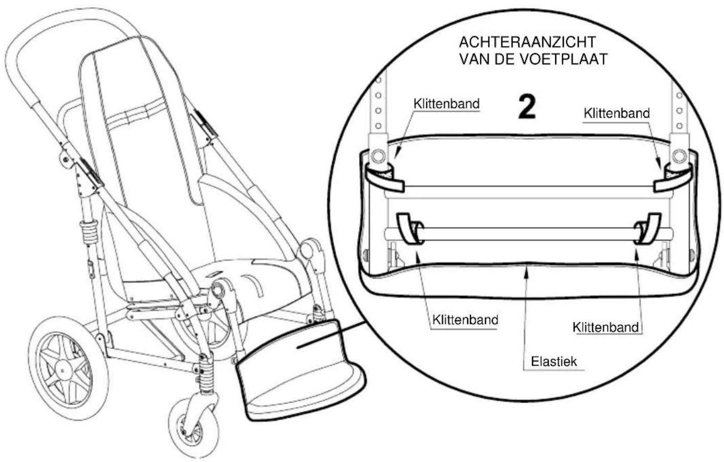 Life & Mobility Novus - GEVOERDE BESCHERMING VOETPLAAT 892 - 2