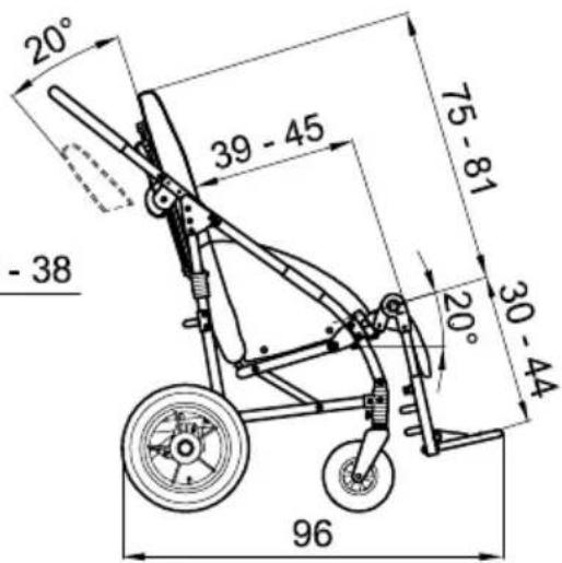 Life & Mobility Novus - Dimensions en cm Poids en kg - 10