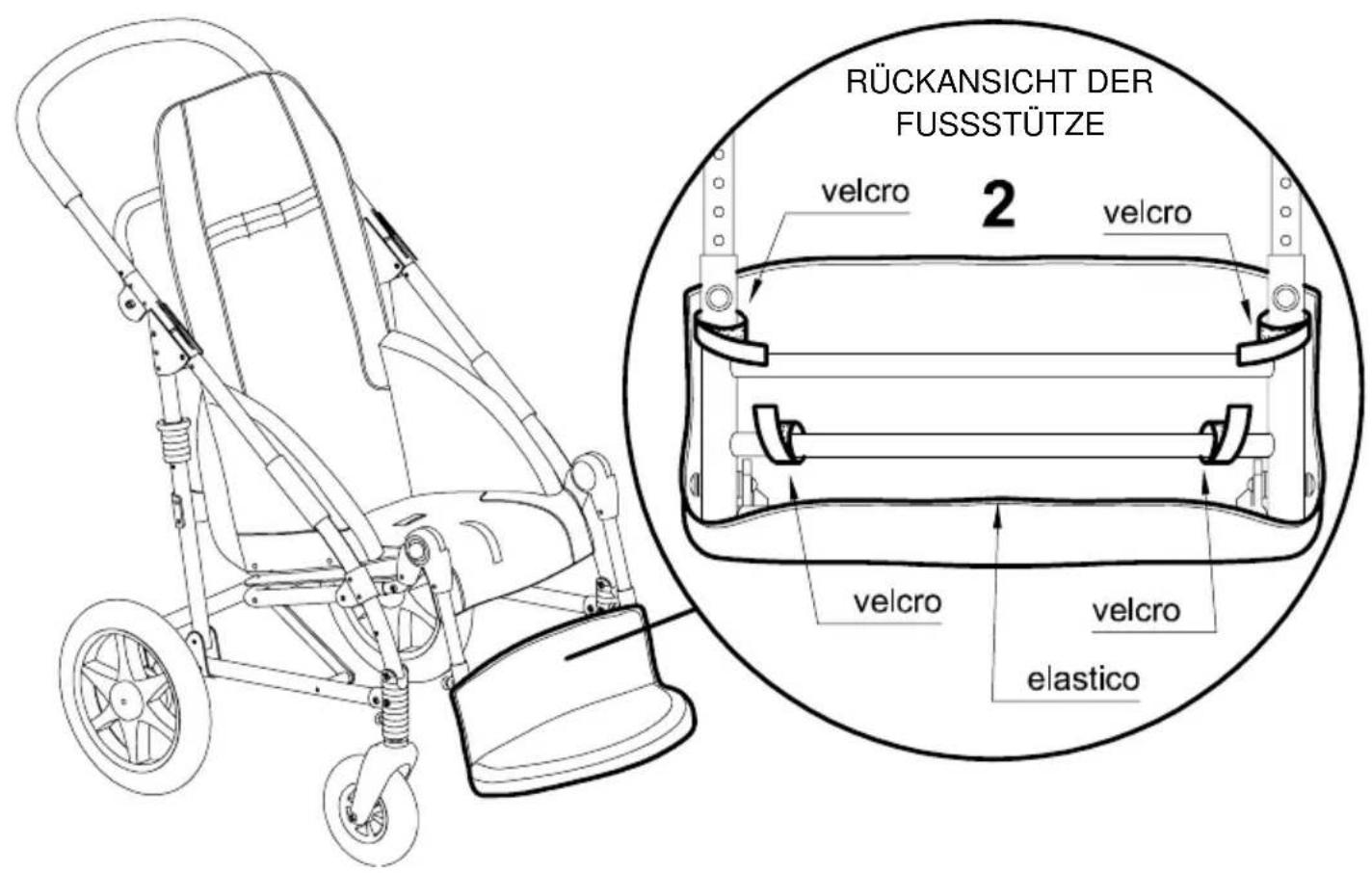 Life & Mobility Novus - SCHUTZPOLSTER FÜR FUSSSTÜTZE 892 - 2