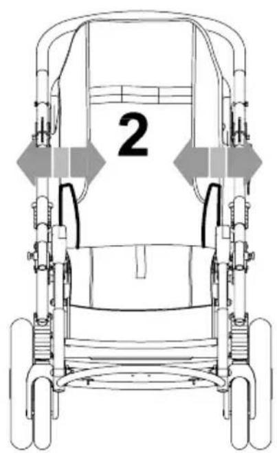 Life & Mobility Novus - BREEDTE VAN ZITTING VERSTellen - 2