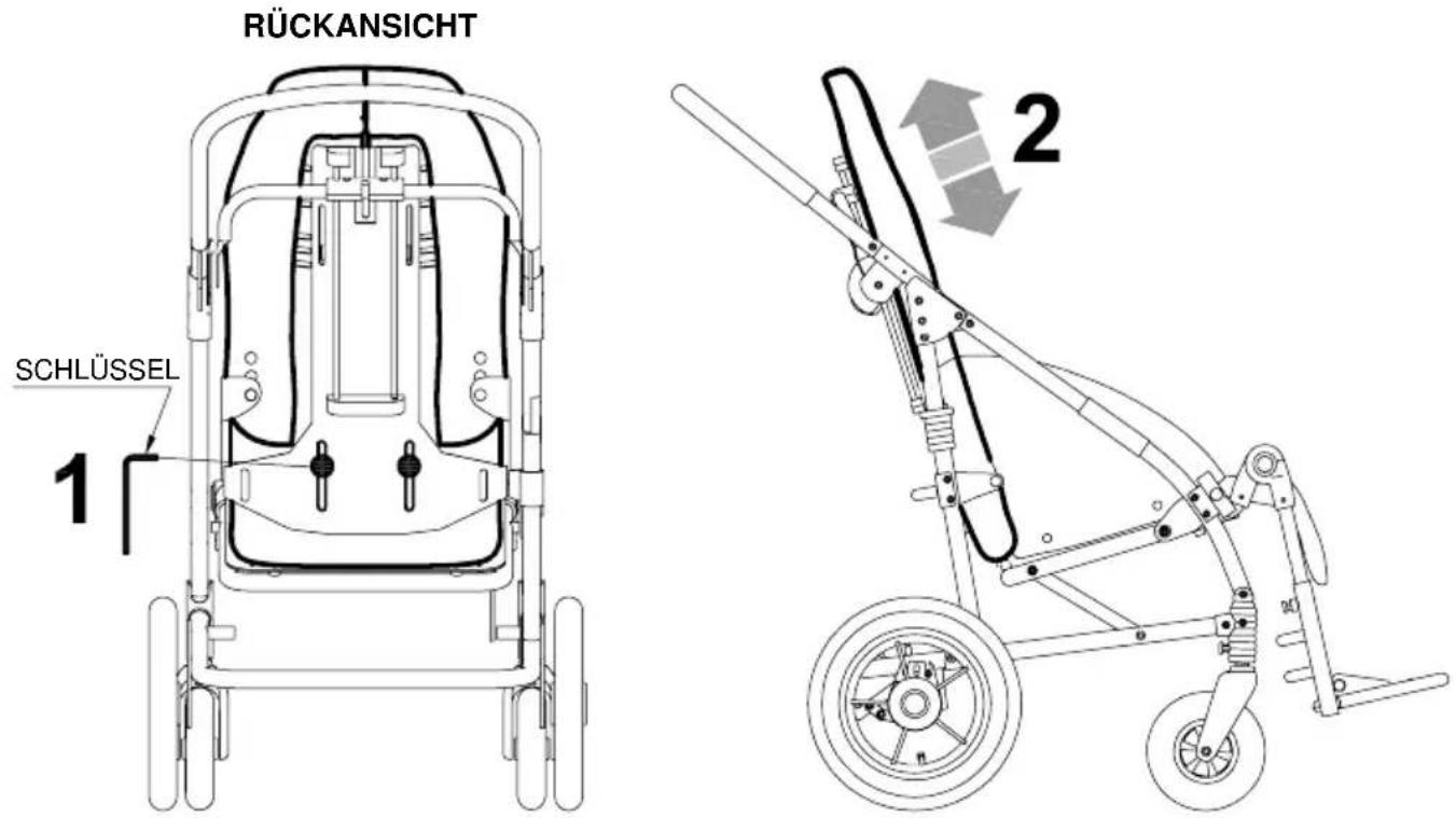 Life & Mobility Novus - RÜCKENLEHNENHOHE VERSTELLEN - 1