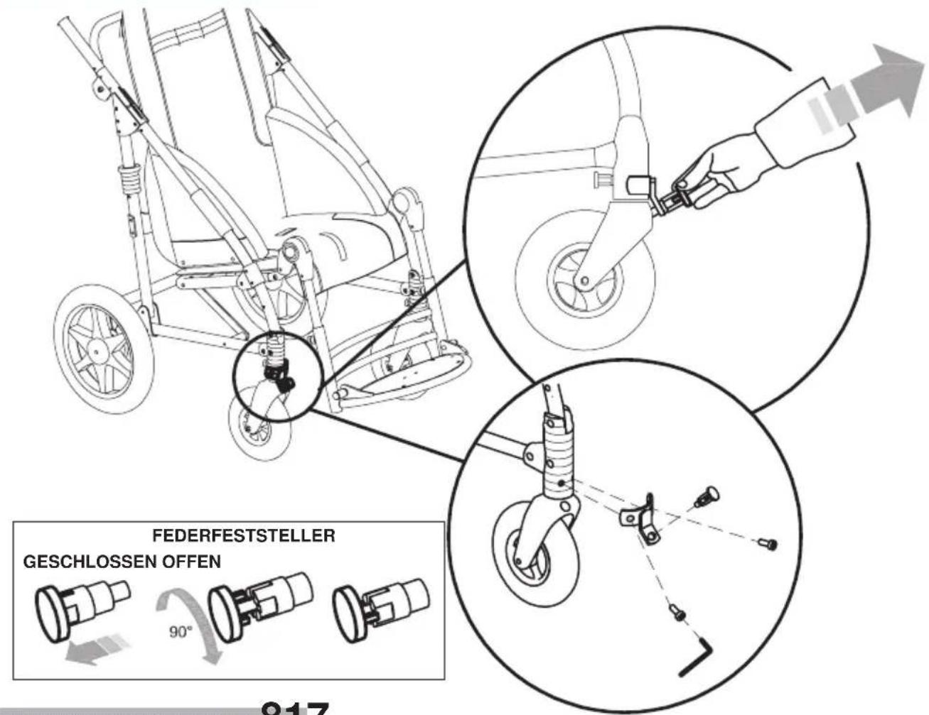 Life & Mobility Novus - LENKSTOP-RÄDER 812 - 1