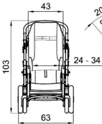 Life & Mobility Novus - Dimensions en cm Poids en kg - 5
