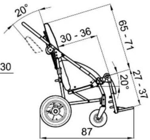 Life & Mobility Novus - Dimensions en cm Poids en kg - 2