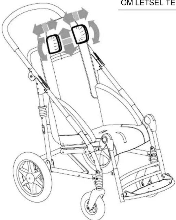 Life & Mobility Novus - HOOFDSTEUN MET OCCIPITALE PARIÉTALE BESCHERMING 863 Is in hoogte, breedte, kantelhoek (voor- en achefterwaarts) verstelhaar. - 4