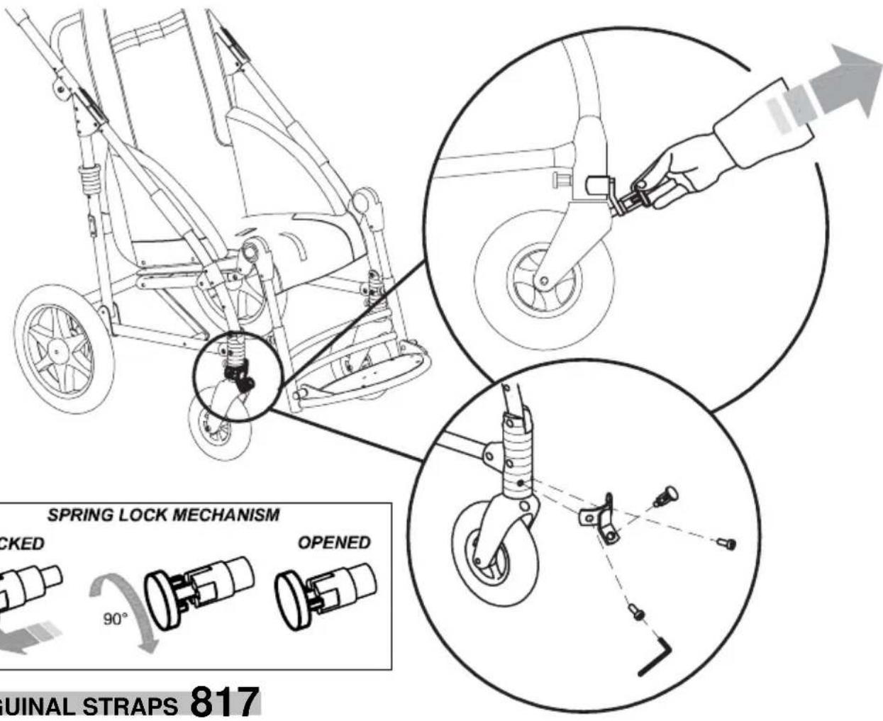 Life & Mobility Novus - WHEEL DIRECTION LOCKS 812 - 1