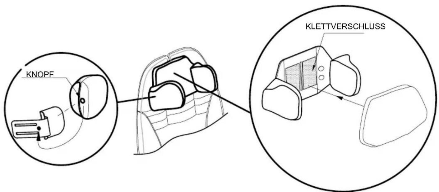 Life & Mobility NewBug - KOPFSTÜTZE MIT SCHEIDELBEIN-SCHUTZPOLSTER 852   höhen- und breitenverstellbar - 3