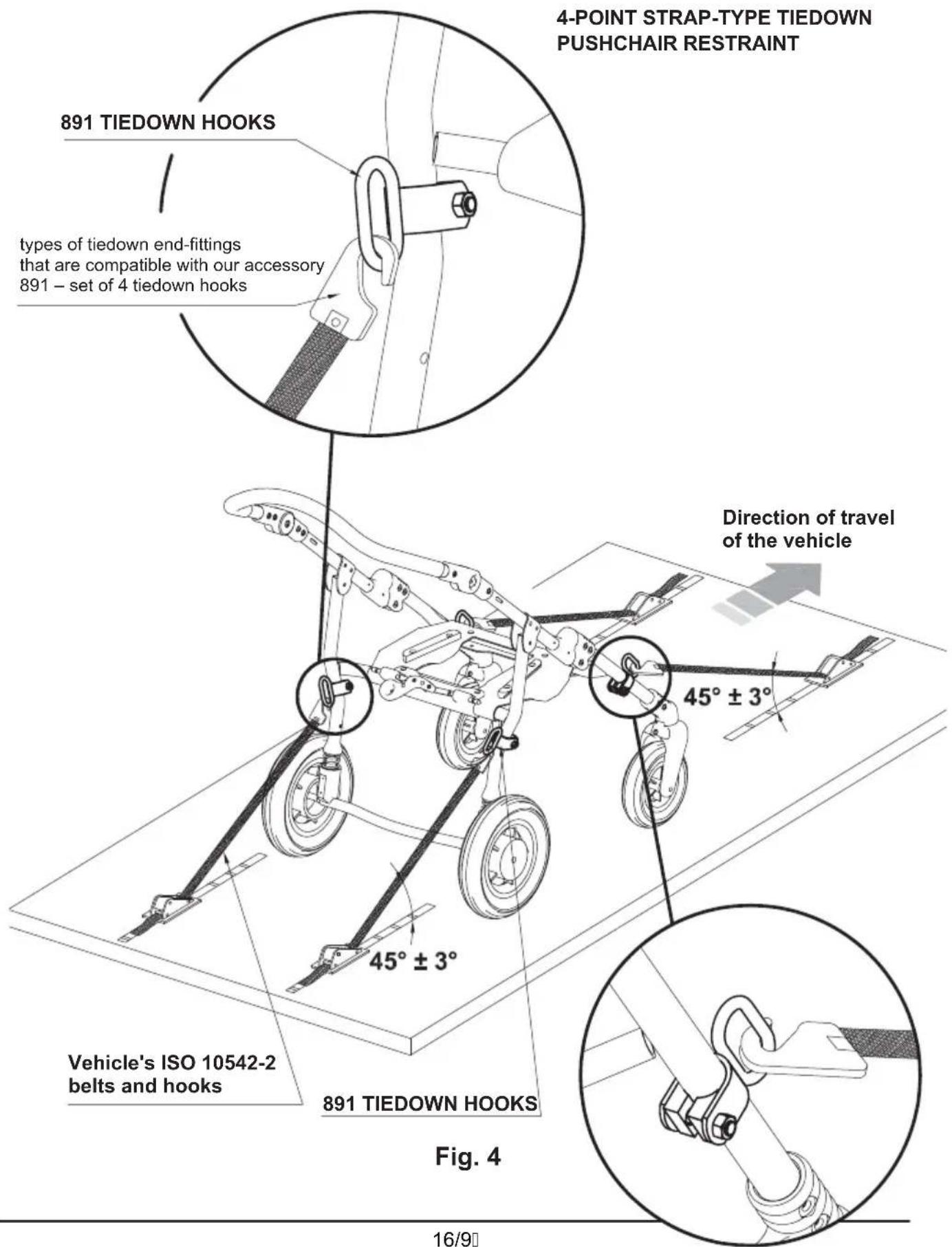 Life & Mobility NewBug - 3) HOW THE STROLLER IS TO BE SECURED IN A VEHICLE - 1