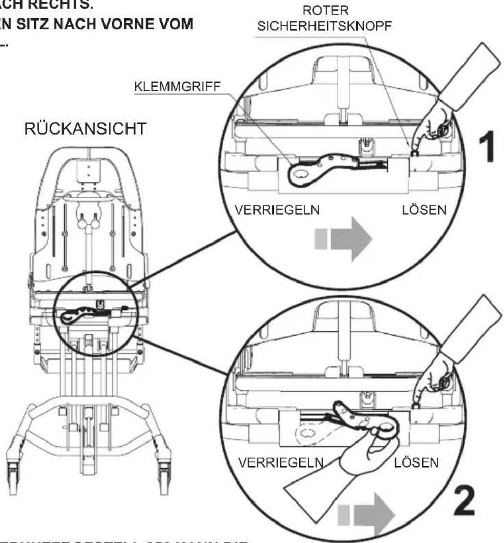 Life & Mobility NewBug - SITZEINHEIT vom ZIMMERUNTERGESTELL abnehmen - 2