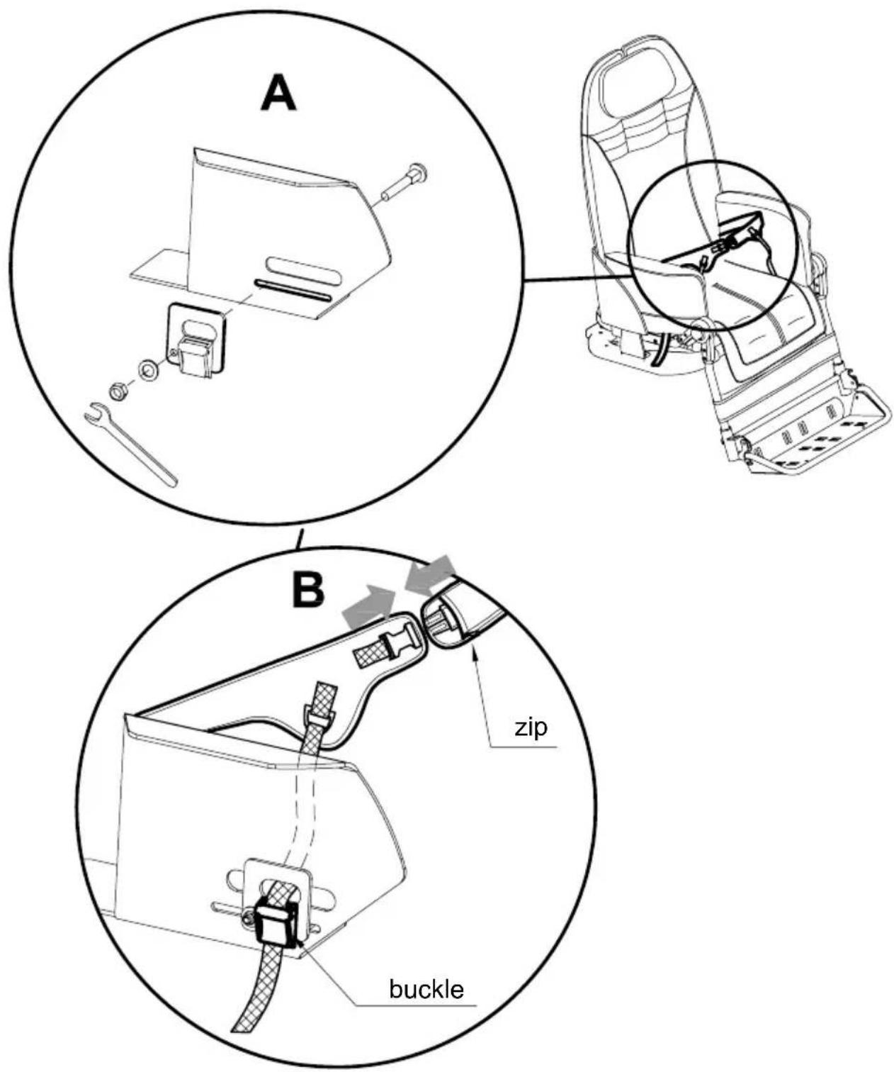 Life & Mobility NewBug - 4-POINT SEAT BELT 920 - 1