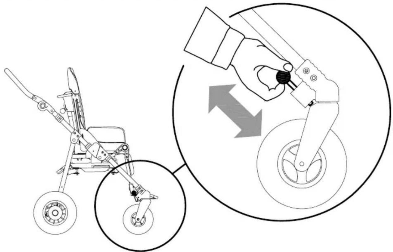 Life & Mobility NewBug - RÉGLAGE de l'INCLINAISON DE LA POIGNÉE DE POUSSÉE - 2
