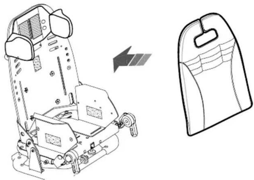 Life & Mobility NewBug - POUR RÉGLER LA POSITION DE L'APPUI-TÊTE, DESSERRRER LÉGÉRÉMENT LES VIS SITUÉES DERRIÈRE L'APPUI-TÊTE À L'AIDE DE LA CLÉ FOURNIE AVEC LA POUSSETTE - 4