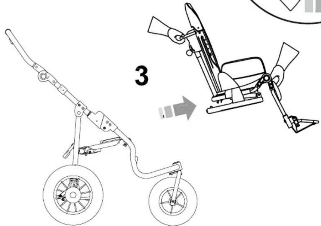 Life & Mobility NewBug - AVANT DE LEVER LE SIEGE DU CHASSIS ACTIONNER LES FREINS - 2