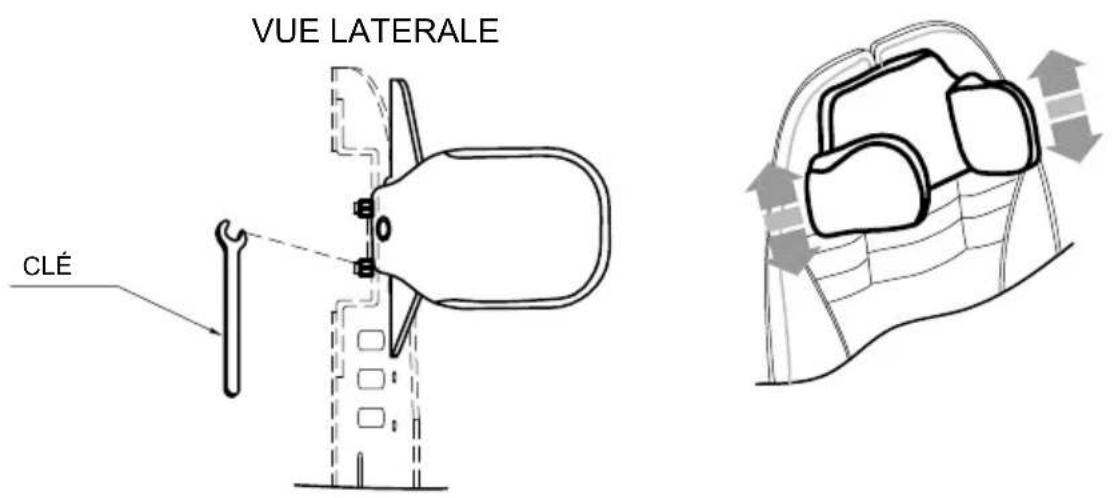 Life & Mobility NewBug - POUR RÉGLER LA POSITION DE L'APPUI-TÊTE, DESSERRRER LÉGÉRÉMENT LES VIS SITUÉES DERRIÈRE L'APPUI-TÊTE À L'AIDE DE LA CLÉ FOURNIE AVEC LA POUSSETTE - 6