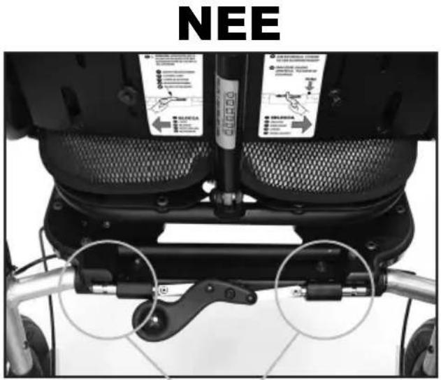 Life & Mobility NewBug - CONTROLER ALTIJD voor elk gebruik, of de ZITTING STEVIGisBEVESTIGDAAN HET FRAME - 1