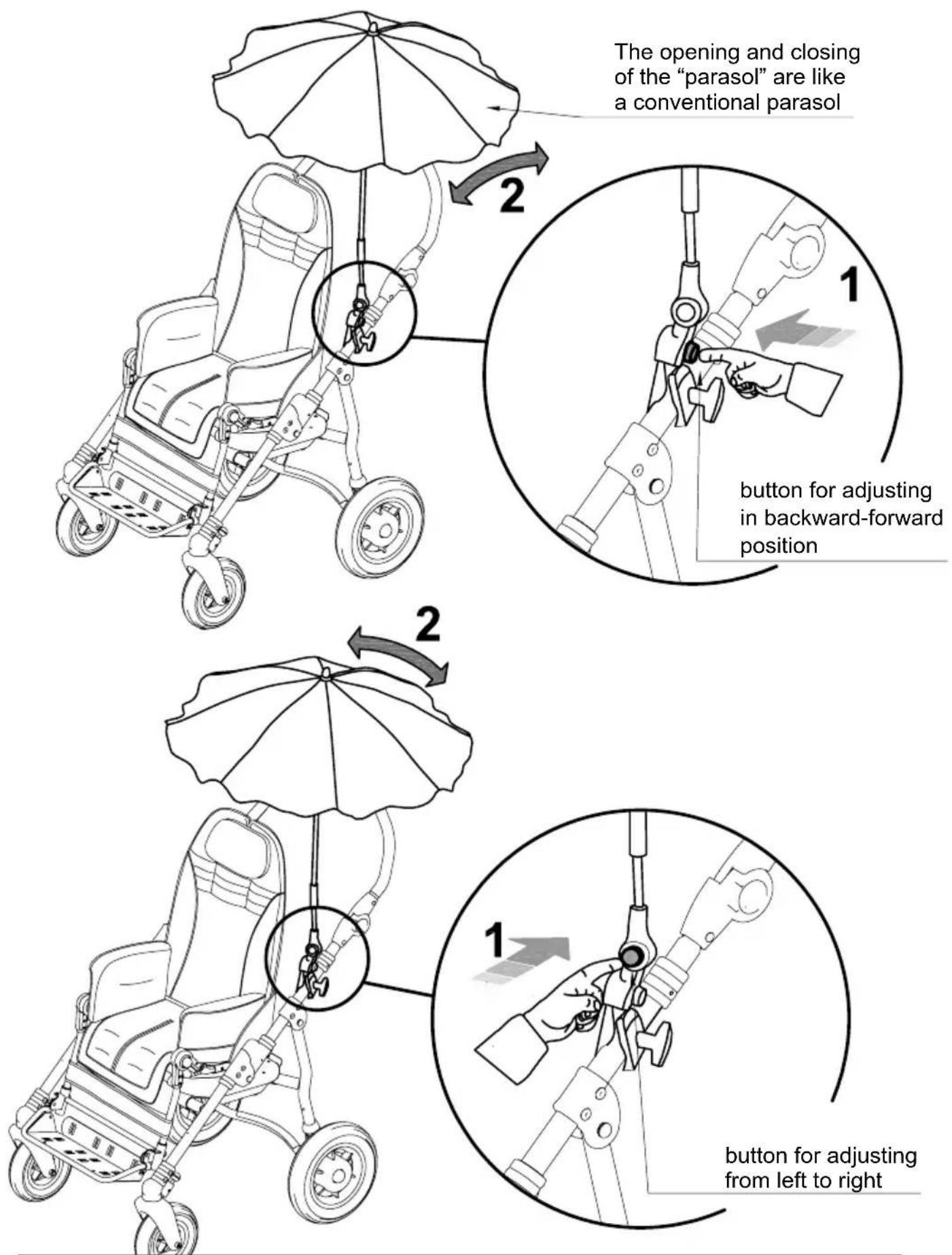Life & Mobility NewBug - B-ADJUSTMENT WITH BUTTONS - 1