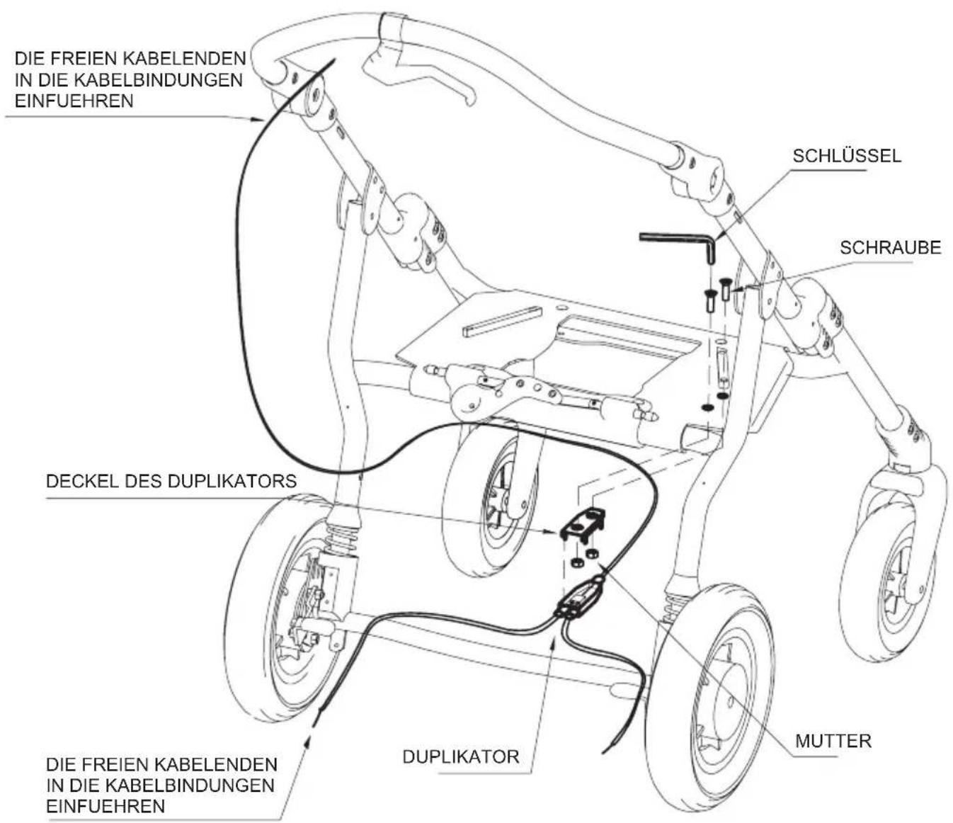 Life & Mobility NewBug - E - MONTAGE DES DUPLIKATORS DER BREMSE - 1