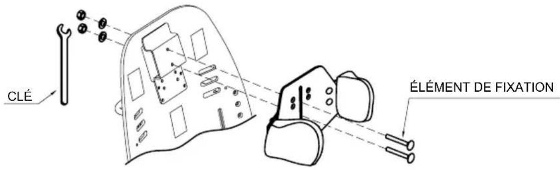 Life & Mobility NewBug - POUR RÉGLER LA POSITION DE L'APPUI-TÊTE, DESSERRRER LÉGÉRÉMENT LES VIS SITUÉES DERRIÈRE L'APPUI-TÊTE À L'AIDE DE LA CLÉ FOURNIE AVEC LA POUSSETTE - 3