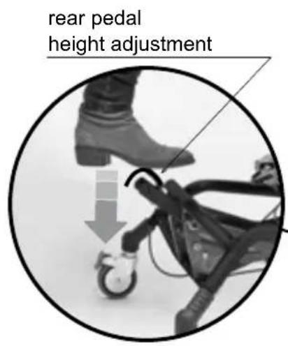 Life & Mobility NewBug - ADJUSTING THE HEIGHT OF THE SEAT - 1