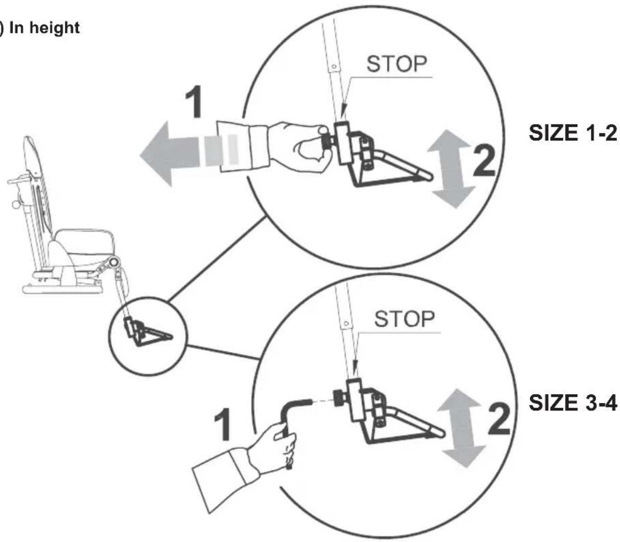 Life & Mobility NewBug - ADJUSTING THE FOOTREST - 1
