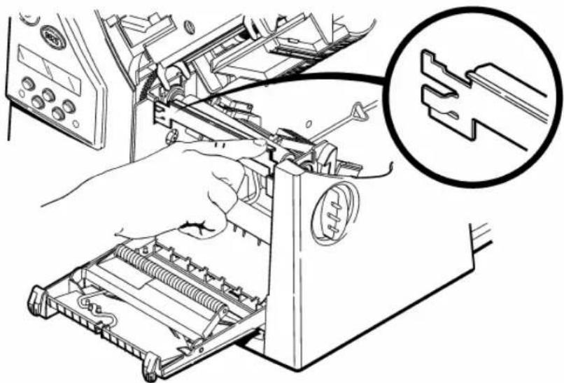 Paxar Monarch 9825 - Si vous insérez la barre de décollement: - 1