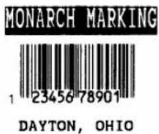 Paxar Monarch 9825 - ATTENTION - 6
