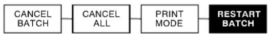 Paxar Monarch 9825 - Unterbrechen eines Stapels - 1