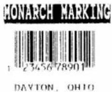 Paxar Monarch 9825 - ENTRETIEN - 2