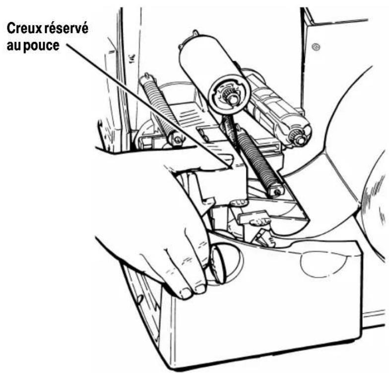 Paxar Monarch 9800 - 3-2Chargement du ruban - 3
