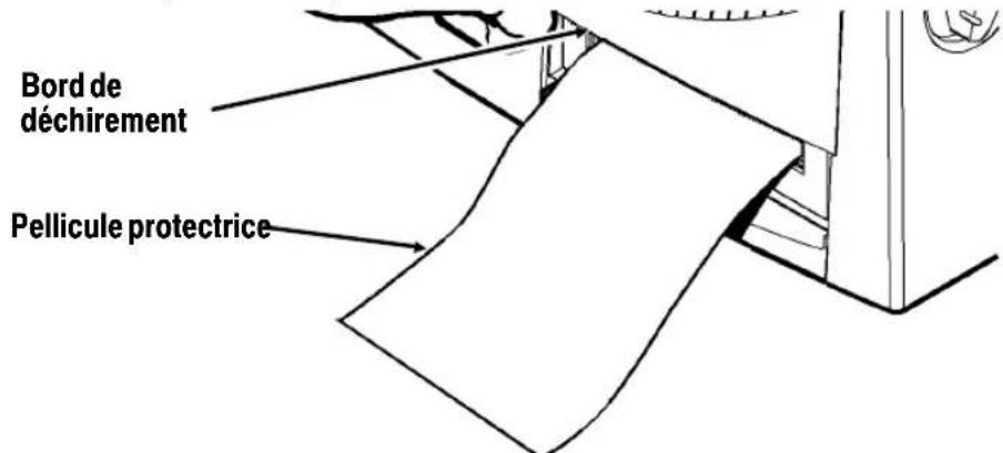 Paxar Monarch 9800 - Utilisation de la barre de déchirement en option - 2