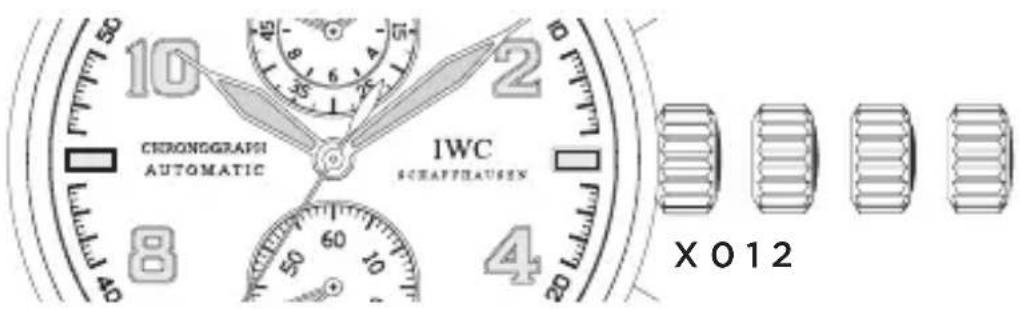 IWC Spitfire Chronograph 3878 - Les fonctions de la couronne - 1