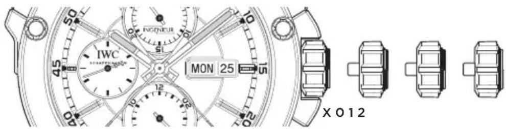 IWC Ingenieur Double Chronograph Titanium 3865 - LES FONCTIONS DE LA COURONNE - 1
