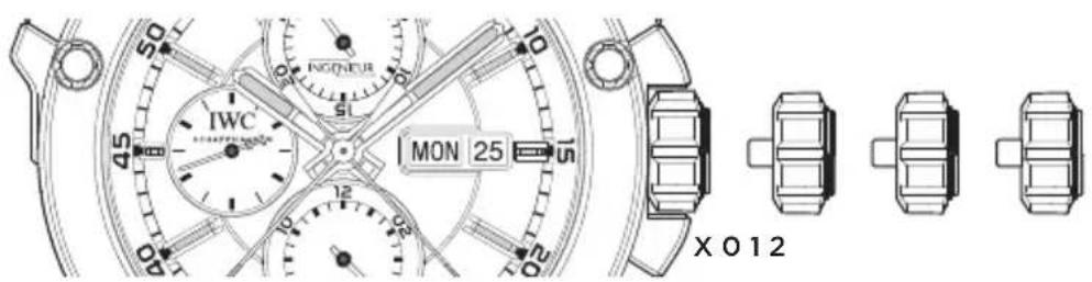 IWC Ingenieur Double Chronograph Titanium 3865 - LE FUNZIONI DELLA CORONA - 1