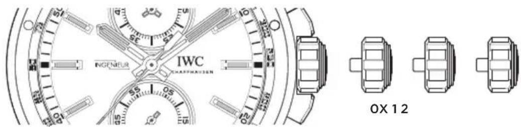IWC Ingenieur Chronograph Silberpfeil 3785 - FUNCTIONS OF THE CROWN - 1