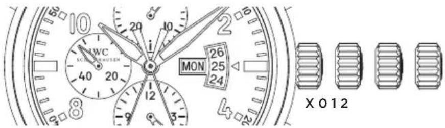 IWC Pilot Double Chronograph 3778 - LAS FUNCIONES DE LA CORONA - 1