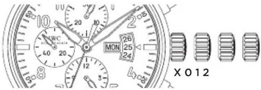 IWC Pilot Chronograph 3777 - LES FONCTIONS DE LA COURONNE - 1