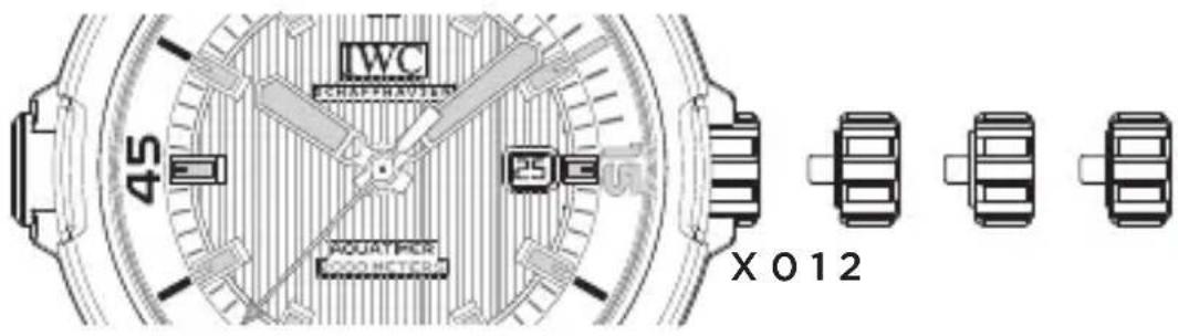 IWC Aquatimer Automatic 2000 3580 - LE FUNZIONI DELLA CORONA - 1
