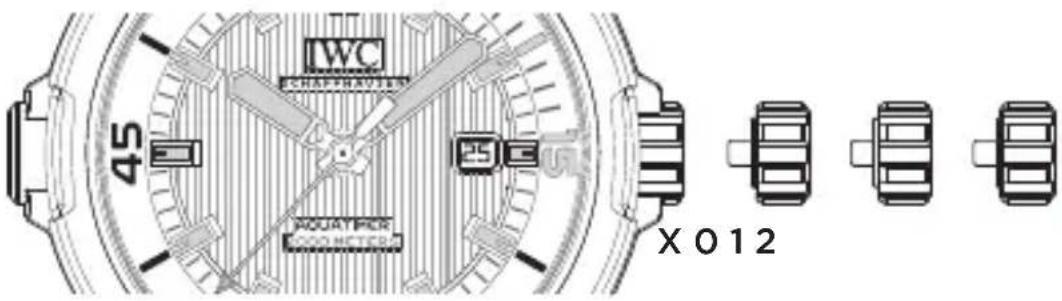 IWC Aquatimer Automatic 2000 3580 - FUNCTIONS OF THE CROWN - 1