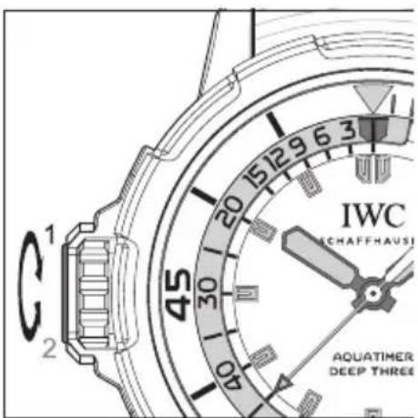 IWC Aquatimer Deep Three 3557 - ADJUSTING THE DEPTH GAUGE - 1