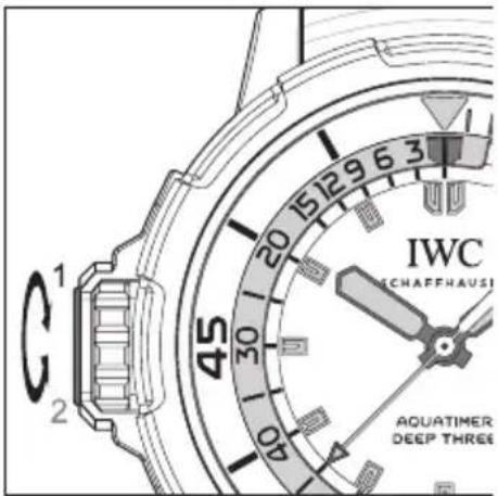 IWC Aquatimer Deep Three 3557 - EL AJUSTE DE LA INDICACION DE LA PROFUNIDAD - 1
