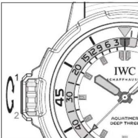 IWC Aquatimer Deep Three 3557 - O AJUSTE DA INDICACION DA PROFUNDADE - 1