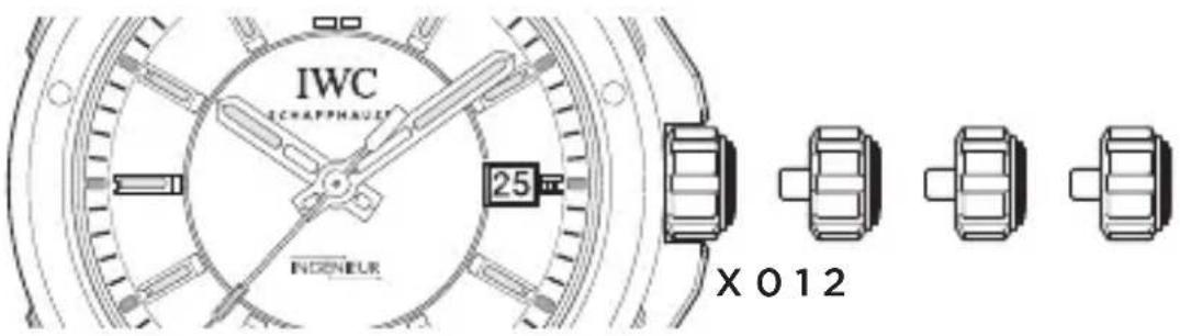 IWC Ingenieur Automatic 3239 - DIE FUNKTIONEN DER KRONE - 1