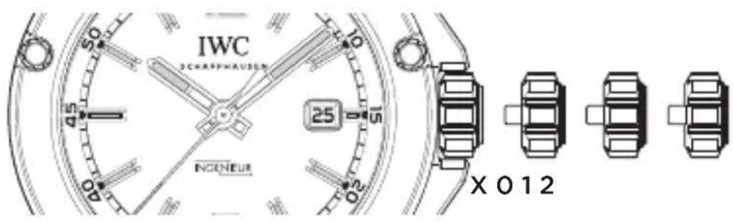 IWC Ingenieur Automatic 3225 - DIE FUNKTIONEN DER KRONE - 1