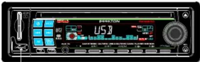 PEEKTON PKM 600 RDS - Fonctionnement des lecteurs USB et SD - 1