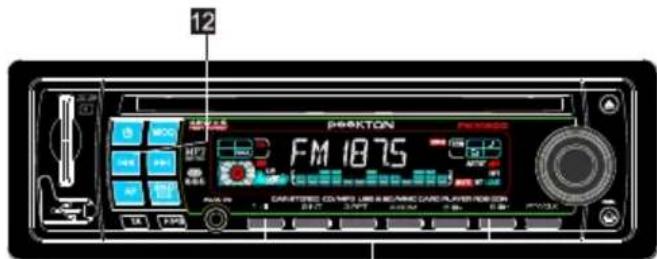 PEEKTON PKM 600 RDS - Mémorisation des stations radios - 1