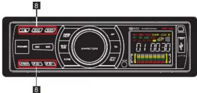 PEEKTON PKM 192i - Mémorisation des stations - 1